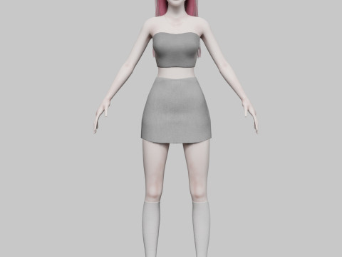 Basic Standard woman V28250 3D 模型
