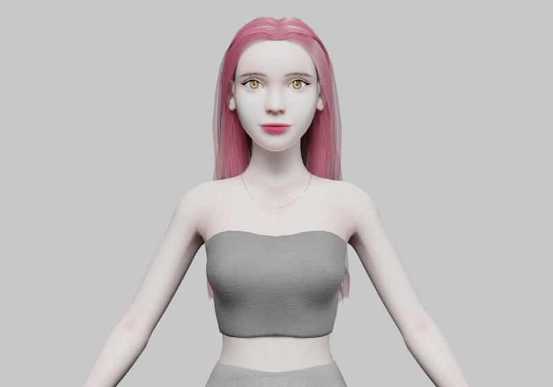 Basic Standard woman V28250 3D 模型 .c4d .max .obj .3ds .fbx .stl .blend 