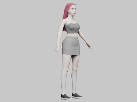 Basic Standard woman V28250 3D 模型