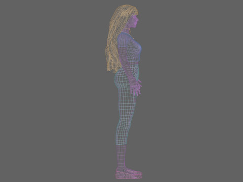 Basic sweet Woman V30723 3D Model