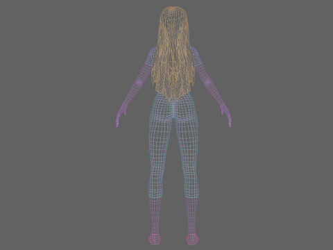 Basic sweet Woman V30723 3D Model