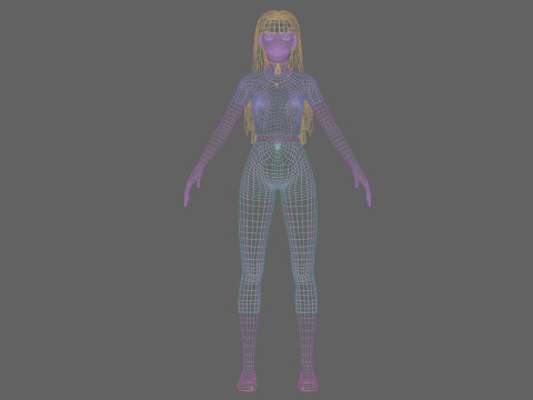 Basic sweet Woman V30723 3D Model