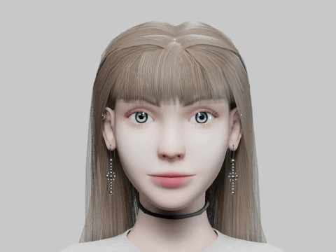 Beautiful Basic Woman V33263 3D Model