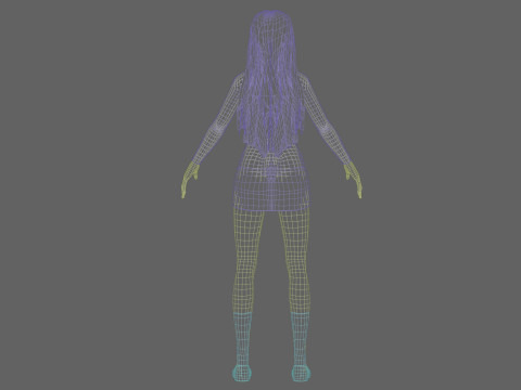 Beautiful Basic Woman V33263 Model 3D