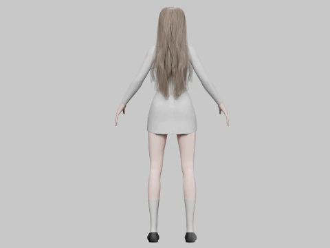 Beautiful Basic Woman V33263 3D Model