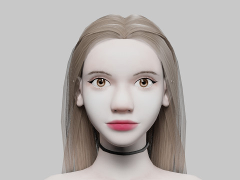 Beautiful cute Woman V29722 3Dモデル