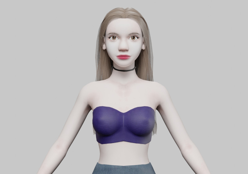 Beautiful cute Woman V29722 3Dモデル .c4d .max .obj .3ds .fbx .stl .blend 