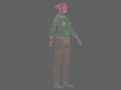 Beautiful Pretty Woman V27755 3D Model