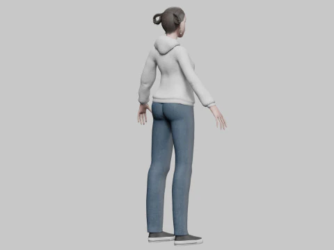 Beautiful Pretty Woman V27755 3D Model