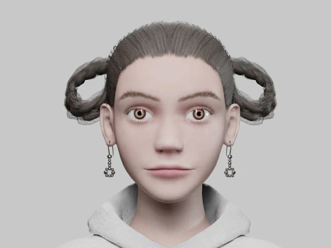 Beautiful Pretty Woman V27755 3D Model