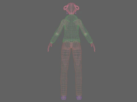 Beautiful Pretty Woman V27755 3D Model