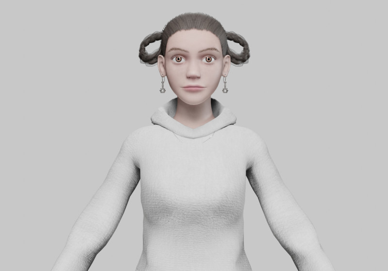 Beautiful Pretty Woman V27755 3D 모델 .c4d .max .obj .3ds .fbx .stl .blend 