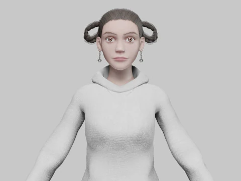 Beautiful Pretty Woman V27755 3D Model