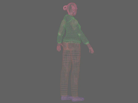 Beautiful Pretty Woman V27755 3D Model