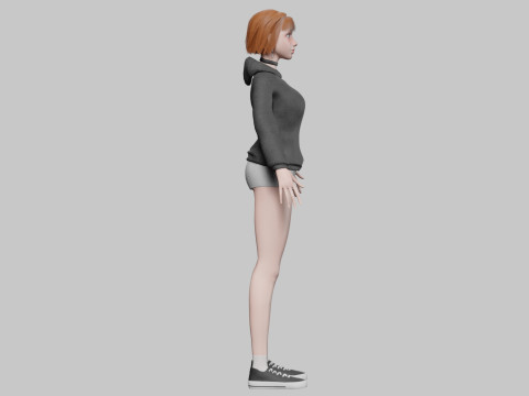 Cartoon Pretty Woman V32514 3D Модель