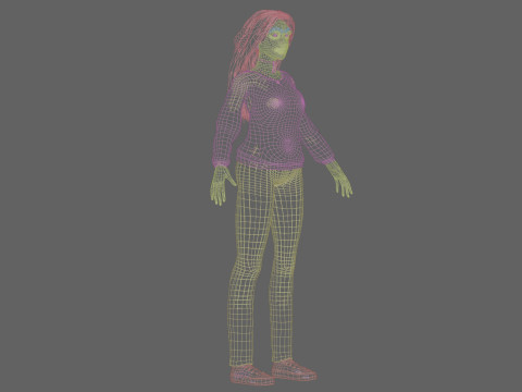 Classic Basic Woman V35009 3D Model