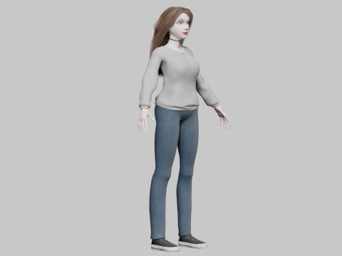 Classic Basic Woman V35009 3D Model