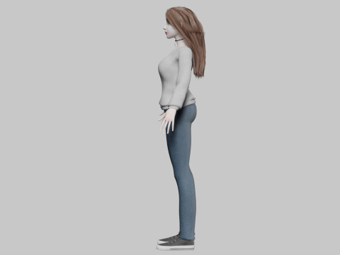 Classic Basic Woman V35009 3D Model