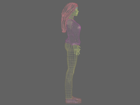 Classic Basic Woman V35009 3D Model