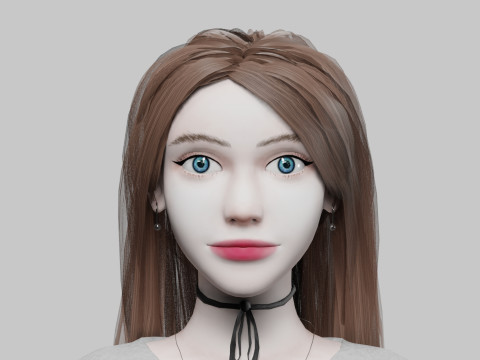 Classic Basic Woman V35009 3D Model