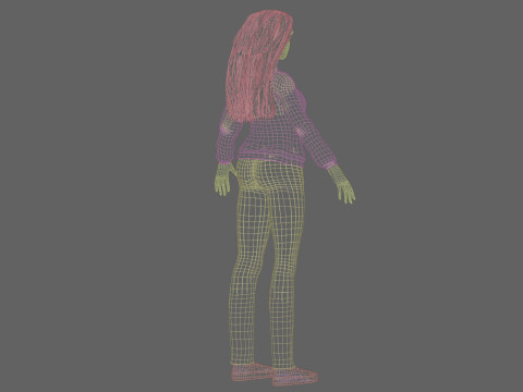 Classic Basic Woman V35009 3D Model