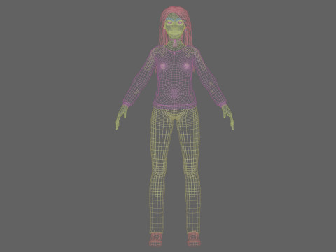 Classic Basic Woman V35009 3D Model