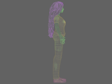 Classic cute Woman V39474 Modelo 3D