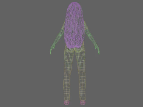 Classic cute Woman V39474 3D Model