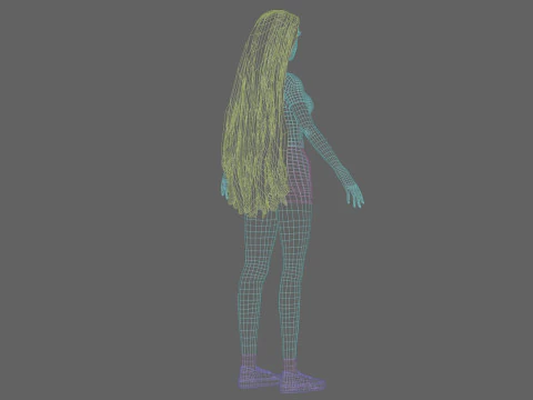 Classic Pretty Woman V35139 3D Model
