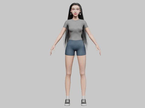 Classic Pretty Woman V35139 3D Model