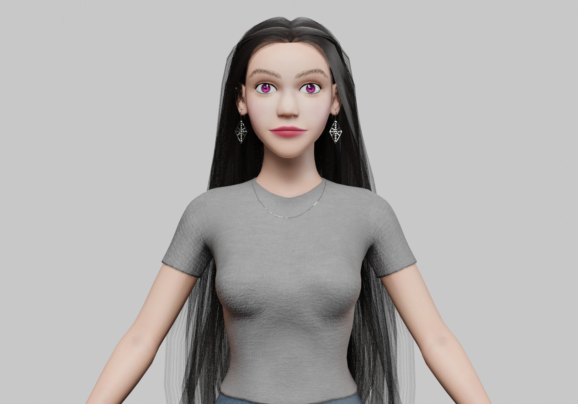 Classic Pretty Woman V35139 3D Model .c4d .max .obj .3ds .fbx .stl .blend 
