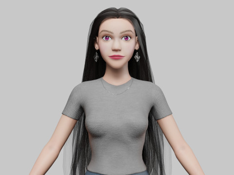 Classic Pretty Woman V35139 3D Model
