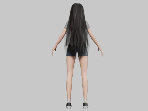 Classic Pretty Woman V35139 3D Model