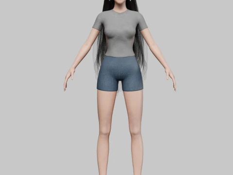 Classic Pretty Woman V35139 3D Model