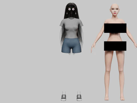 Classic Pretty Woman V35139 3D Model