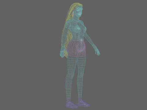 Classic Pretty Woman V35139 3D Model