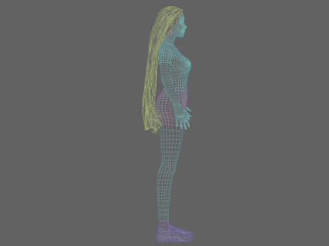 Classic Pretty Woman V35139 3D Model