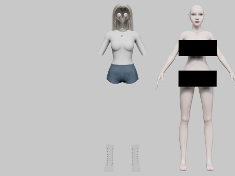 Cool Basic Woman V33037 3Dモデル