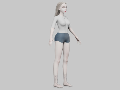 Cool Basic Woman V33037 3Dモデル