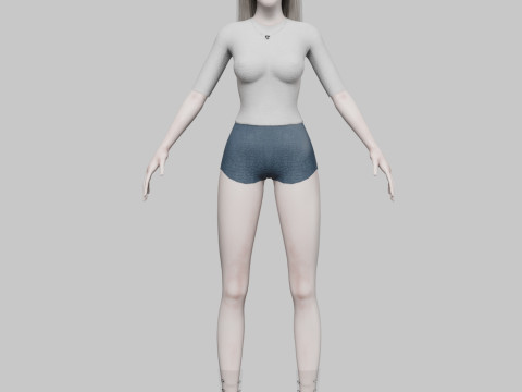 Cool Basic Woman V33037 3Dモデル