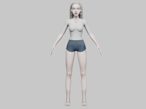 Cool Basic Woman V33037 3Dモデル