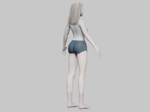 Cool Basic Woman V33037 3Dモデル