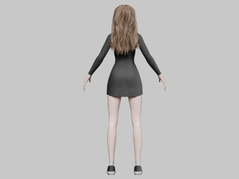 Cool Pretty Woman V34096 3D मॉडल