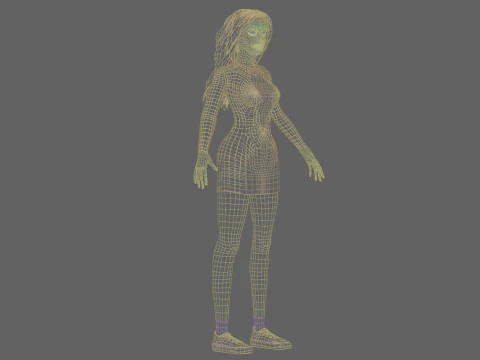 Cool Pretty Woman V34096 3D Model