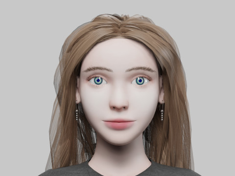 Cool Pretty Woman V34096 3D मॉडल