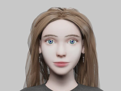 Cool Pretty Woman V34096 3D Model