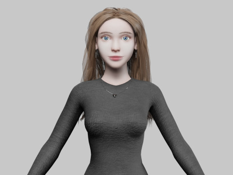 Cool Pretty Woman V34096 3D Model