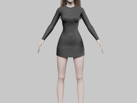 Cool Pretty Woman V34096 3D Model