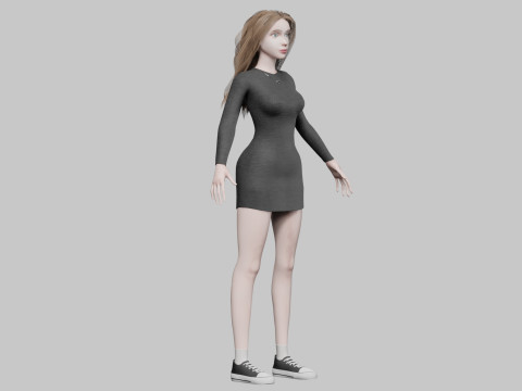 Cool Pretty Woman V34096 3D मॉडल