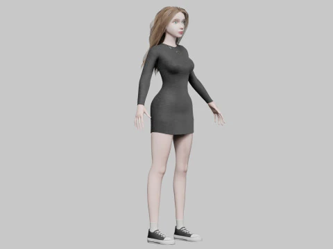 Cool Pretty Woman V34096 3D Model